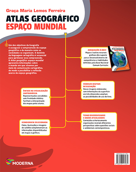 Atlas Geográfico - Espaço Mundial - verso